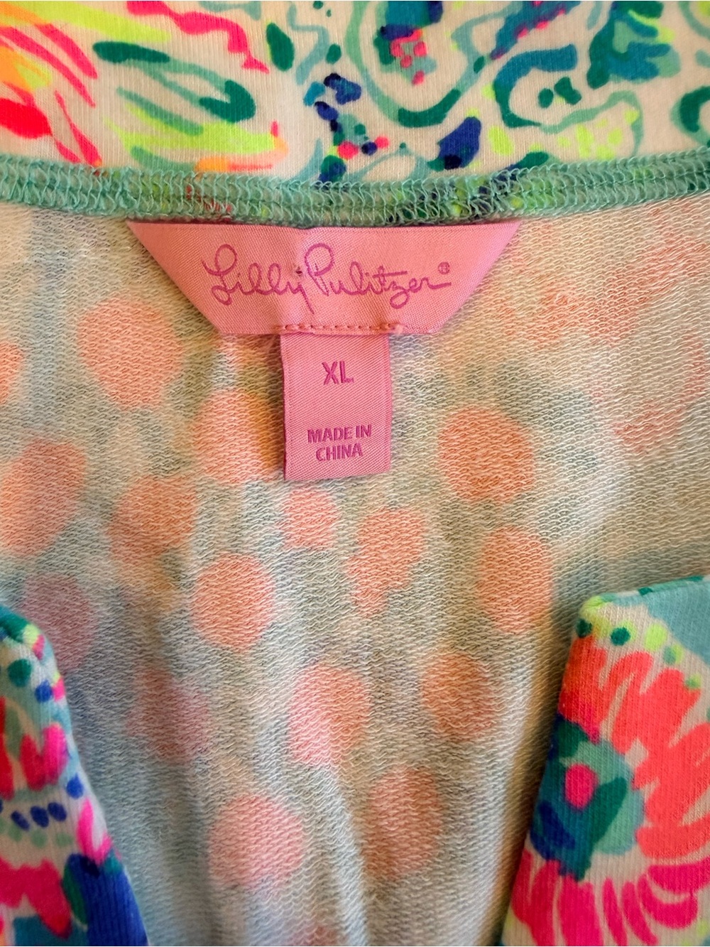 Lilly Pulitzer Aqua Floral Shift Dress with Pink and Blue Accents - Picture 11 of 12